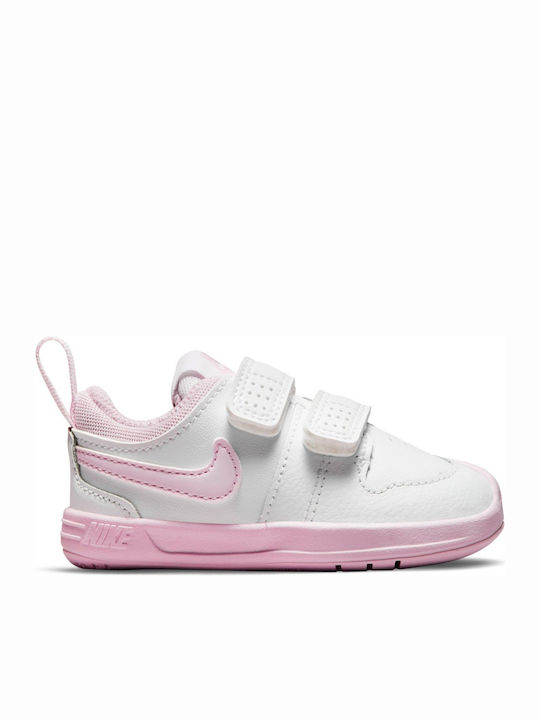 Nike Παιδικά Sneakers Pico 5 με Σκρατς White / Pink Foam