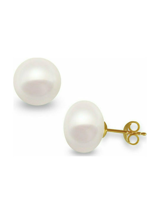 Emphasis Earrings made of Gold 14K with Pearls