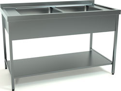 Inox Dobros Λάντζα Ανοιχτή LANAPL140 με 1 Γούρνα Inox Dobros Λάντζα Ανοιχτή LANAPL140 με 1 Γούρνα