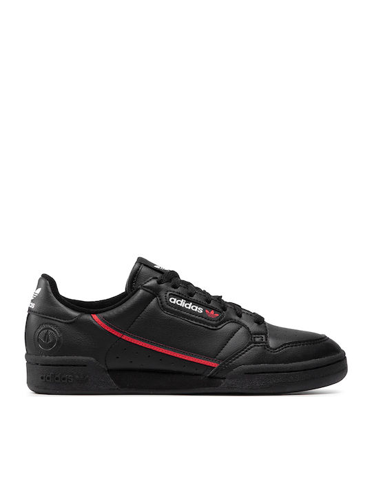 Adidas Continental 80 Vegan Ανδρικά Sneakers Core Black / Collegiate Navy / Scarlet