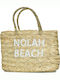 Nolah Beach Stroh Strandtasche Beige