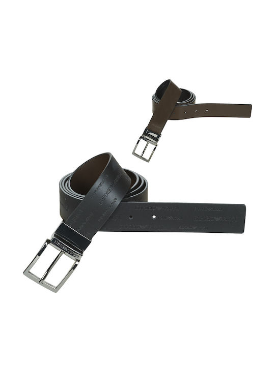 Herren Gürtel Leder Beidseitig Black / Brown