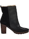 Hispanitas Leather Women's Ankle Boots Black