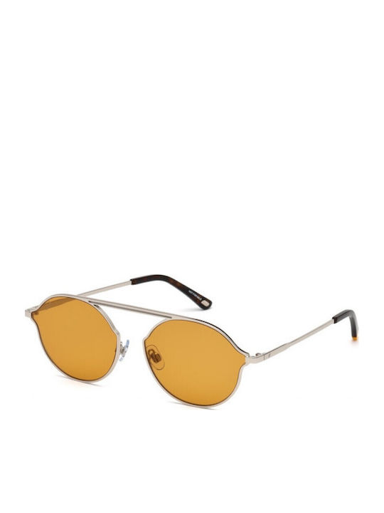 Web Unisex Sunglasses with Silver Metal Frame a...