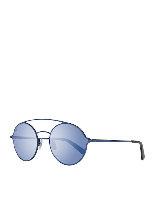 Web Unisex Sunglasses with Blue Metal Frame and...