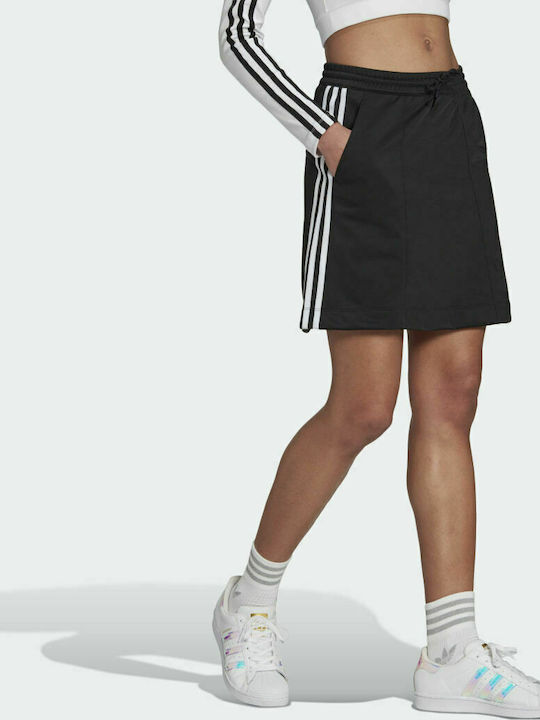 Adidas Originals Ψηλόμεση Mini Φούστα σε Μαύρο χρώμα