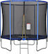 HomCom Trampolin Für Draußen Mit 244cm Durchmesser Und Netz Und Leiter