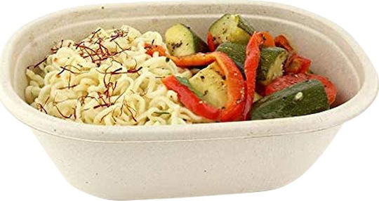 Sabert Set de 50 Boluri Containere alimentare din trestie de zahăr 19x15x6cm