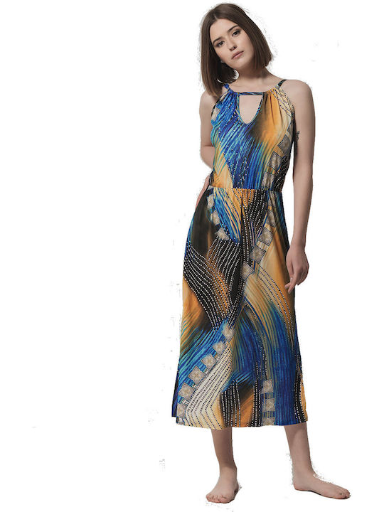 Luna Broadway Women's Maxi Dress Beachwear Multicolour