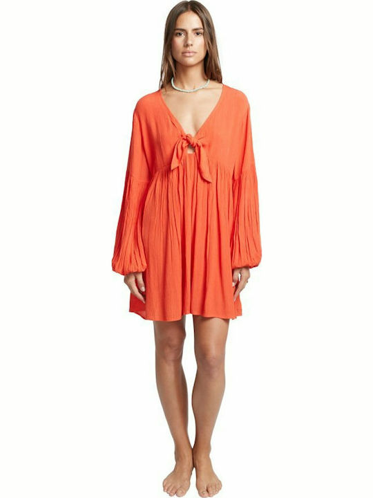 Billabong Women's Mini Dress Beachwear Orange