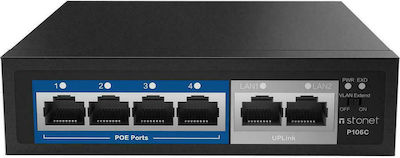 Netis P106C Unmanaged L2 PoE+ Switch with 4 Ethernet Ports