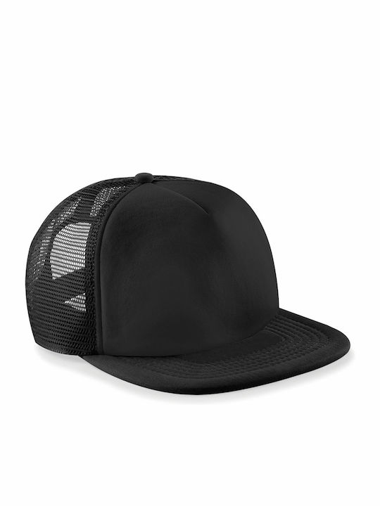 Beechfield Kids' Hat Jockey Fabric B645 Black