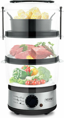 Hoomei ΗΜ-5932 Food Steamer with 3 Steaming Decks 7.5lt