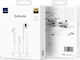 Wiwu EB302 Earbuds Handsfree με Βύσμα Lightning Λευκό