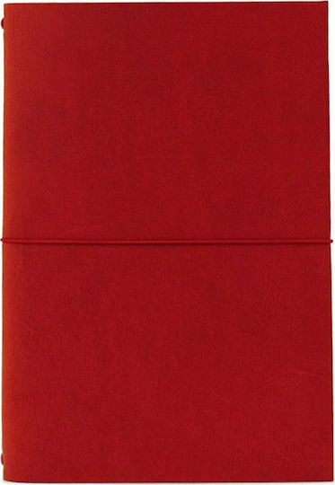 Paper Republic Notebook with Blank Pages and Elastic Red