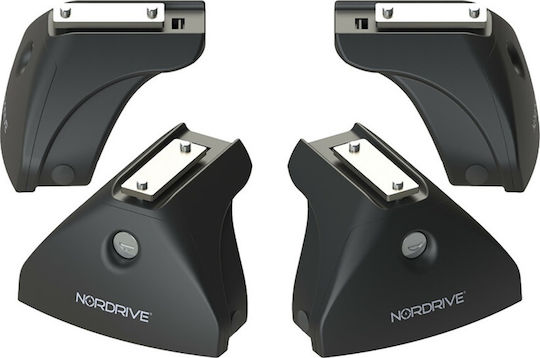 Nordrive Legs for Roof Bars Standard End Feet with Caps and Lock Evos 111x70mm 4pcs 4pcs