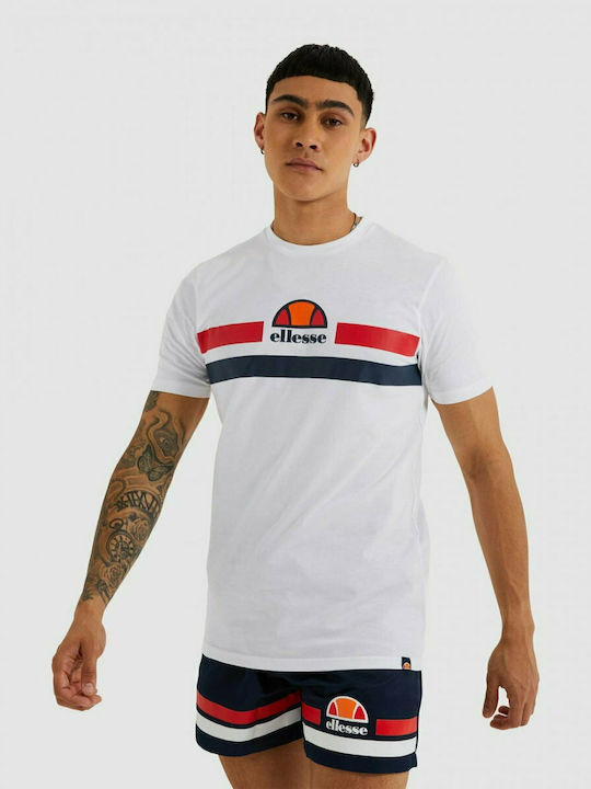 Ellesse Ανδρικό T-shirt Λευκό με Λογότυπο