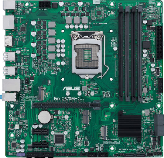 Asus Pro Q570M-C/CSM Motherboard Micro ATX με Intel 1200 Socket 90MB1700-M0EAYC