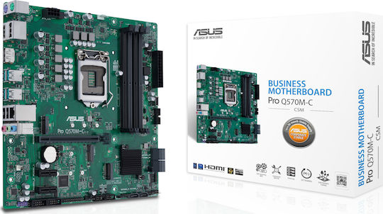 Asus Pro Q570M-C/CSM Placă de bază Micro ATX cu Intel 1200 Socket