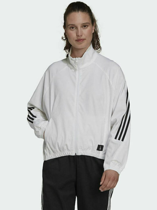 Adidas Sportswear Future Icons Γυναικείο Αθλητικό Μπουφάν Λευκό