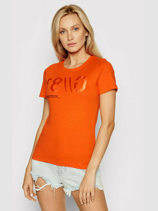 Guess Women's T-shirt Orange