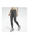 Reebok Lux Women's Long Training Legging High Waisted Gray