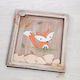 Bellissimo Fox Wishes Board Fox Orange Wooden