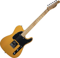 Prodipe TC80 MA Electric Guitar Single cut with SS Pickup Configuration Butterscotch APA2021-00443