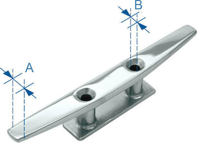 Lalizas Dock Cleats Επίπεδη 10" Inox 316