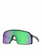 Oakley Sutro Men's Sunglasses with Black Plastic Frame and Green Mirror Lens OO9406-52