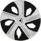 Jestic Car Hubcap Set Ring Mix with Smart Emblem 15" 4pcs Silver