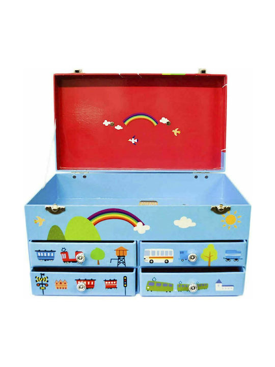 SP Souliotis Kids Jewelery Box Οχήματα Wooden 1pcs