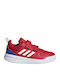 Tensaur Tensaur Kids Sports Shoes Running with Hoop & Loop Closure Scarlet / Cloud White / Royal Blue