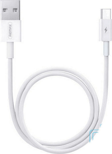 Remax RC-175A USB 2.0 Cable USB-C male - USB-A PD Λευκό 1m