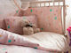 Vesta Home Cat Crib Bumpers Classic Inside Pink 40x195cm