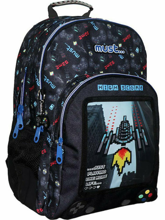 Must Energy High Score School Bag Backpack Elementary, Elementary in Black color 25lt