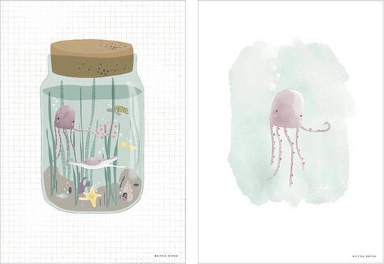 Little Dutch Παιδική Αφίσα Ocean Jar Διπλής Όψης 30x42εκ.