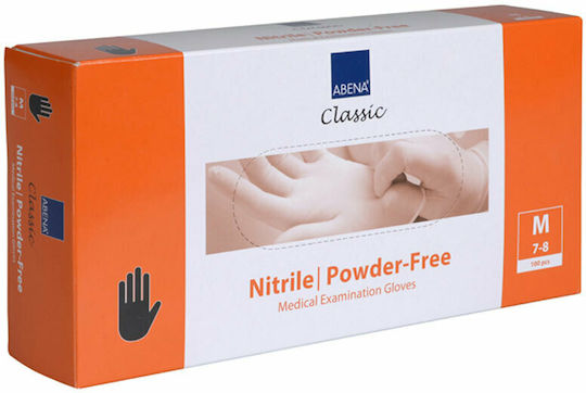 Abena Classic Nitrile Examination Gloves Powder Free Black 100pcs