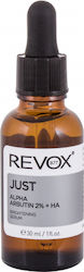 Revox Brightening Face Serum Just Alpha Arbutin 2% + HA Suitable for All Skin Types 30ml