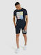Aiutarmi Men's Athletic Shorts Navy Blue