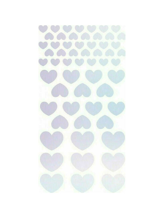 Holographic stickers hearts 232pcs