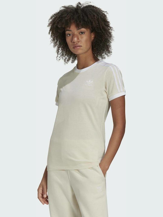 Adidas Adicolor Classics 3 Stripes Women's Athletic T-shirt Wonder White