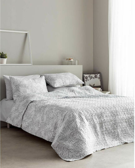 Vesta Home Vesta Home Tagesdecken Einzeln aus Polyester Grau 160x230cm 2Stücke