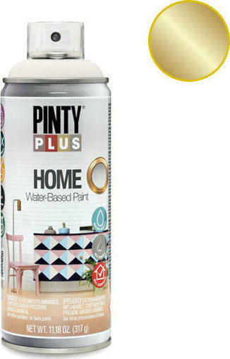 Pinty Plus Σπρέι Βαφής Home με Ματ Εφέ Metal Brass 400ml