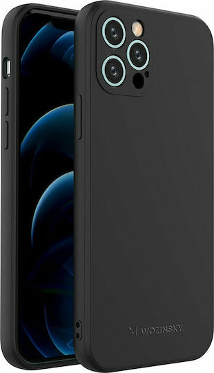 Wozinsky Color Задна корица Силикон Черен (iPhone 12 / 12 Pro)