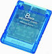 Sony Clear Blue Memory Card 8MB Κάρτα Μνήμης για PS2 σε Μπλε χρώμα