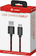 Snakebyte Cable USB charging for Switch in Black color