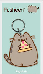 Pyramid International Keychain Pusheen Pizza Plastic Gray
