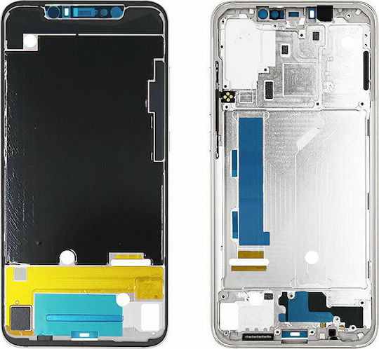 Междураменна рамка Бял за Xiaomi Mi 8