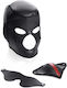 XR Master Series Scorpion Hood with Removable Blindfold & Mouth Mask BDSM Maske in Schwarz Farbe